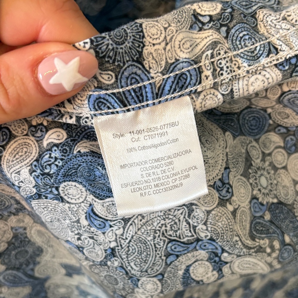 Stetson Navy & Light Blue Paisley Shirt Jacket - Picture 6 of 10